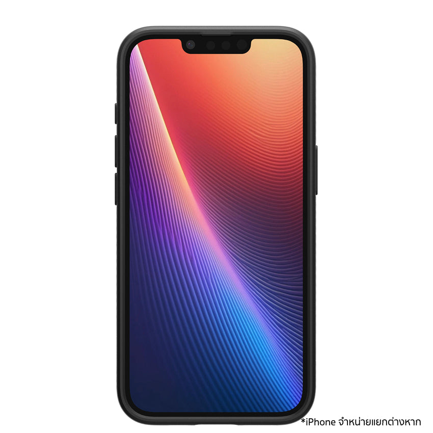 เคสไอโฟน Liquid Air สำหรับ iPhone 16e สี Matte Black ขอบยกสูงขึ้น แบรนด์ SPIGEN