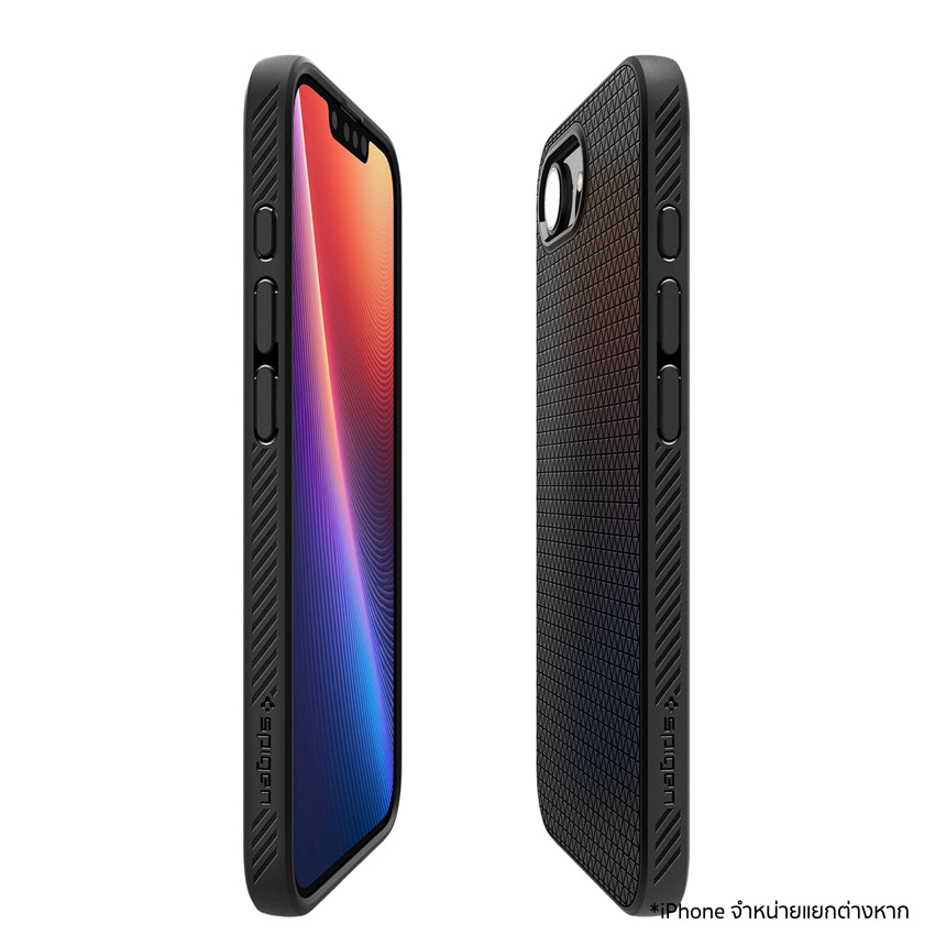 เคสไอโฟน Liquid Air สำหรับ iPhone 16e สี Matte Black กันกระแทก แบรนด์ SPIGEN