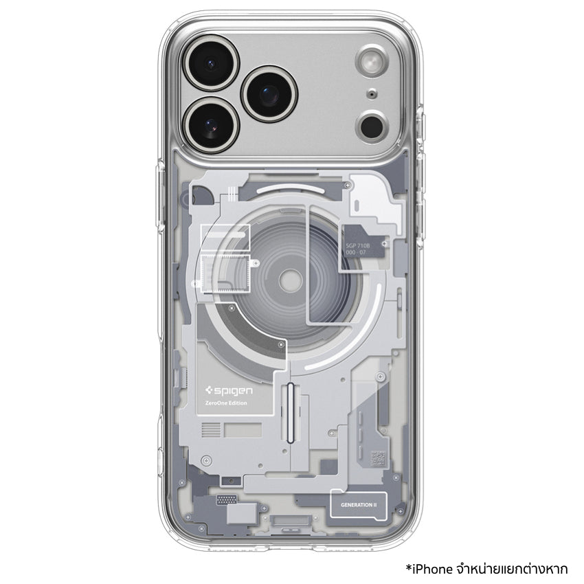 เคส Spigen Ultra Hybrid MagFit Zero One White สำหรับ iPhone 17 Pro Max