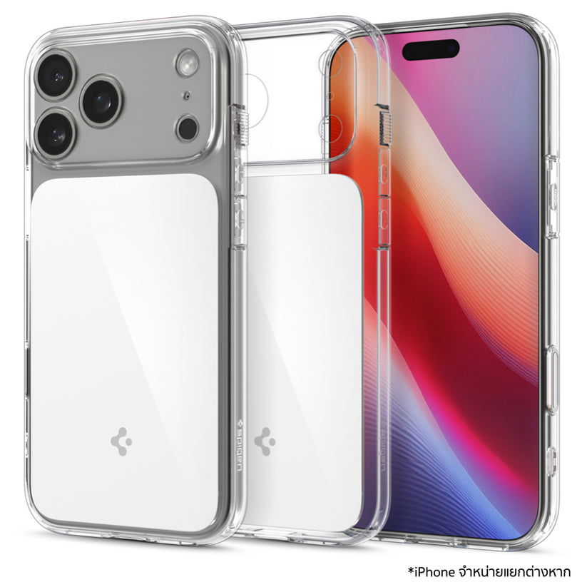 เคส iPhone 17 Pro Max Spigen Ultra Hybrid T ดีไซน์หรู สี Glossy White