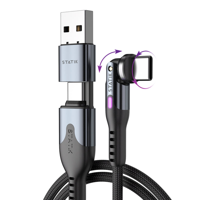 สายชาร์จ PowerPivot Pro USB-C to USB-C สี Black จากแบรนด์ STATIK