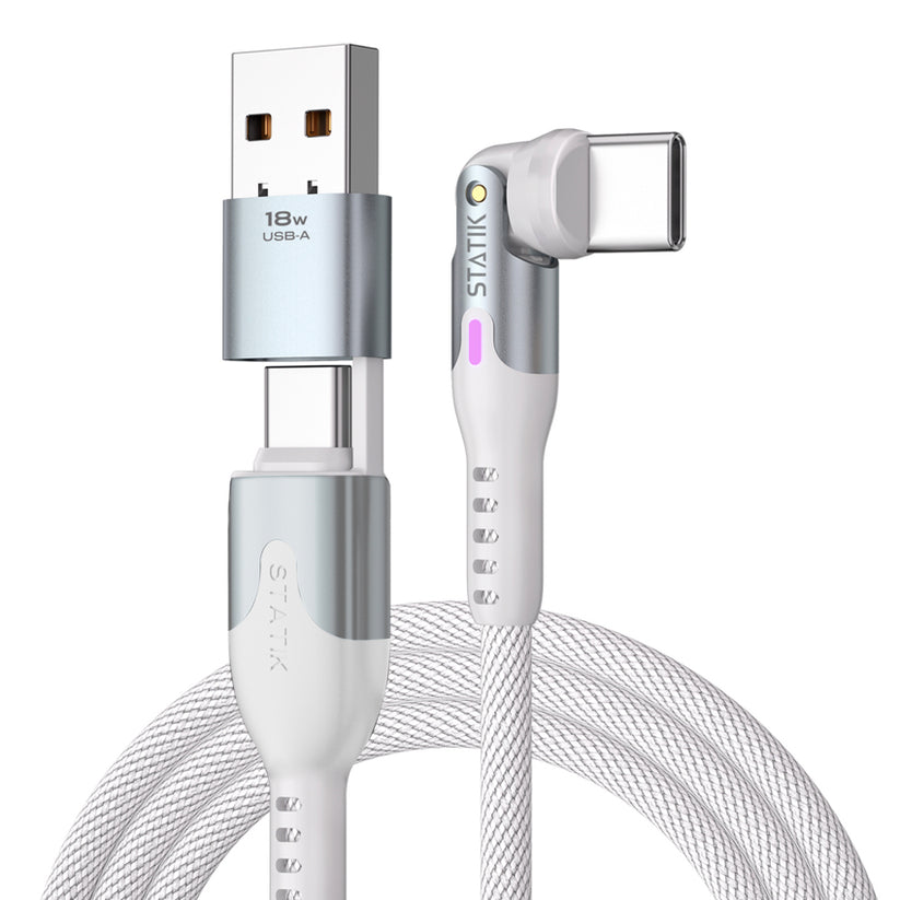 สายชาร์จ PowerPivot Pro USB-C to USB-C  สี White  จากแบรนด์ STATIK 