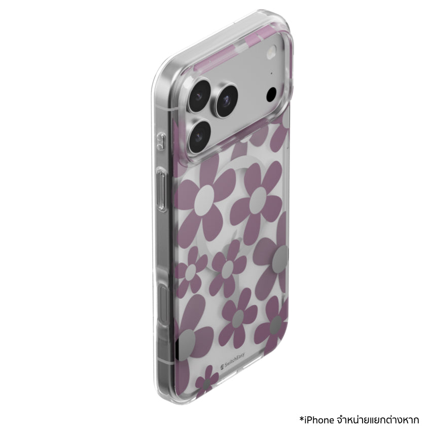 iPhone 18 Pro Max / 17 Pro Max Case Switcheasy Fleur M 3D Pattern - Purple