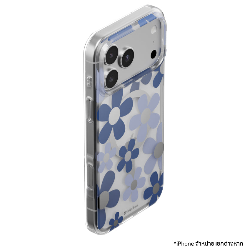 เคสกันกระแทก iPhone 18 Pro Max / 17 Pro Max Switcheasy Fleur M 3D Pattern - Blue