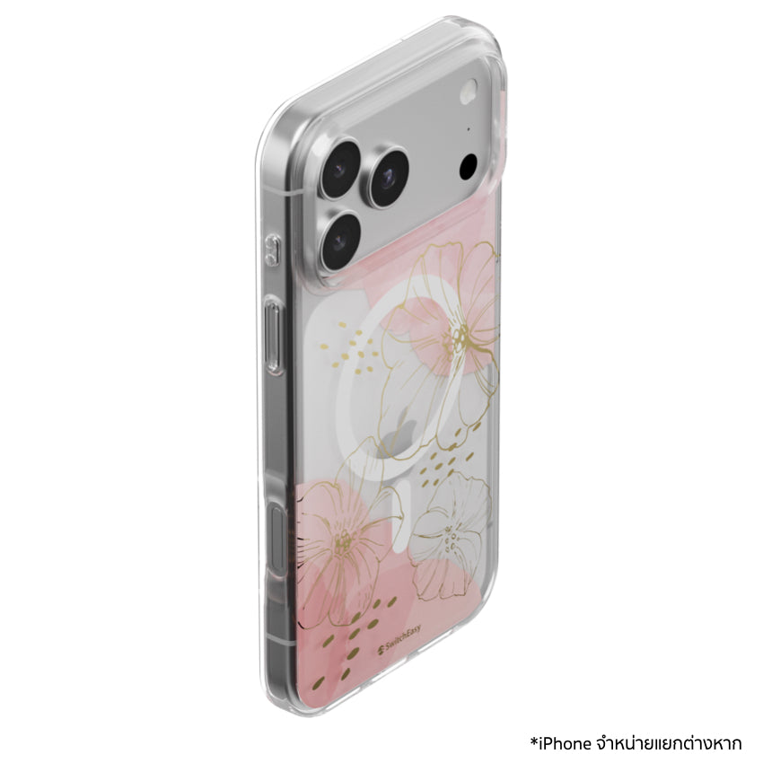 iPhone 18 Pro Max / 17 Pro Max Case Switcheasy Fleur M 3D Pattern - Gold