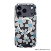 เคสกันกระแทก iPhone 17 Pro Switcheasy Fleur M 3D Pattern - Blue Gray
