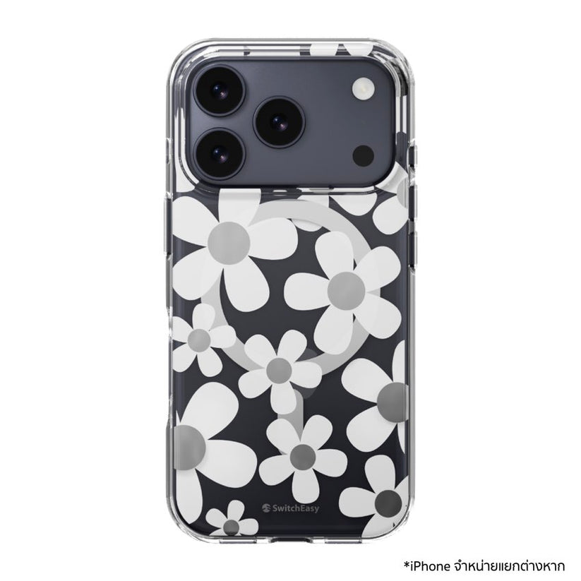 SWITCHEASY Fleur M เคส iPhone 17 Pro ลาย 3D ป้องกันตก 10 ฟุต มาตรฐานทหาร รองรับ MagSafe พร้อมดีไซน์กันกระแทกสวยหรู