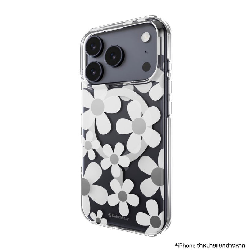 SWITCHEASY Fleur M เคส iPhone 17 Pro ลาย 3D ป้องกันตก 10 ฟุต มาตรฐานทหาร รองรับ MagSafe พร้อมดีไซน์กันกระแทกสวยหรู