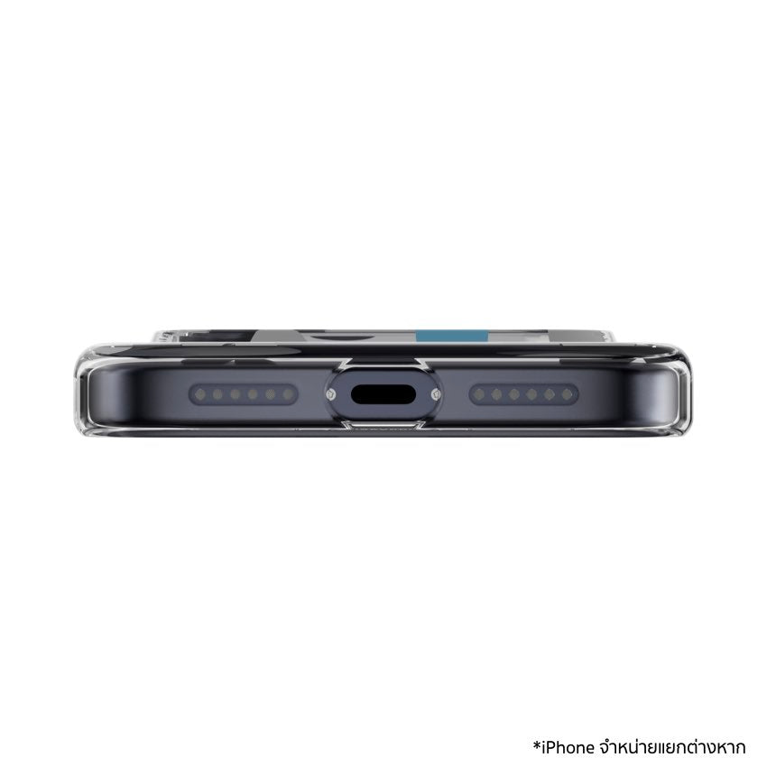 iPhone 17 Pro Max Case Switcheasy Fleur M 3D Pattern - Blue Gray