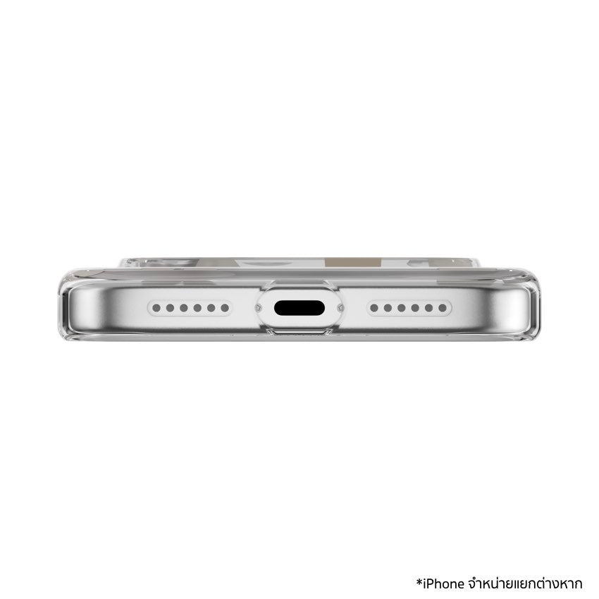 เคสกันกระแทก iPhone 17 Pro Max Switcheasy Fleur M 3D Pattern - Golden Gray