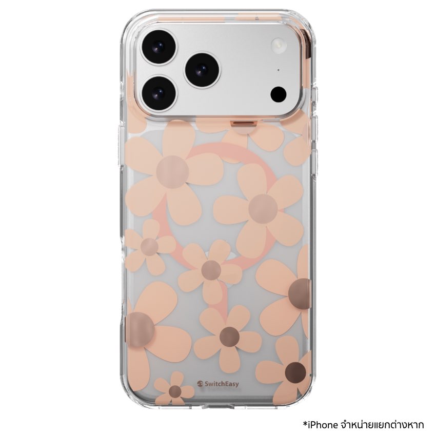 เคสกันกระแทก iPhone 17 Pro Max Switcheasy Fleur M 3D Pattern - Rose