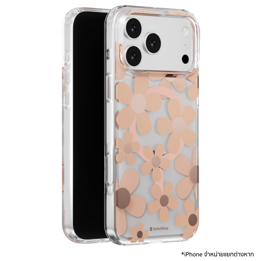 เคสกันกระแทก iPhone 17 Pro Max Switcheasy Fleur M 3D Pattern - Rose