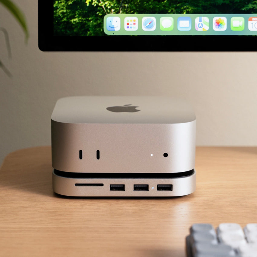 Satechi ฮับมัลติมีเดีย และ แท่นวาง Mac Mini M4 พร้อมช่องใส่ SSD