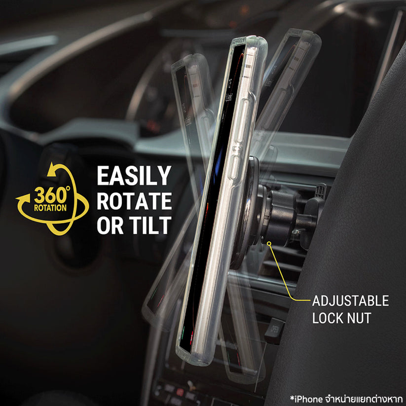 แท่นยึดสมาร์ทโฟนในรถยนต์ Scosche รองรับ MagSafe หมุนได้ 360 องศา