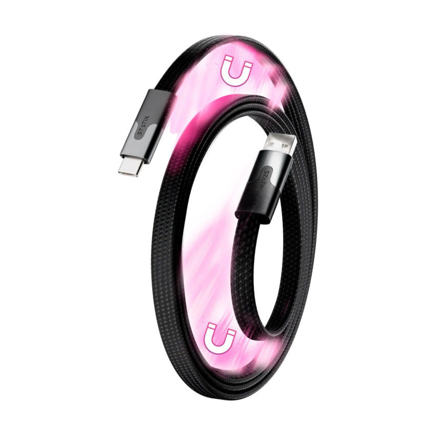 Statik MagStack Slim USB-A to USB-C 1M-Black