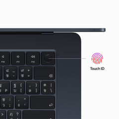 15-inch MacBook Air: Apple M2 chip with 8‑core CPU and 10‑core GPU, 512GB SSD - Midnight