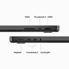 14-inch MacBook Pro: Apple M3 Pro chip with 11‑core CPU and 14‑core GPU, 512GB SSD - Space Black