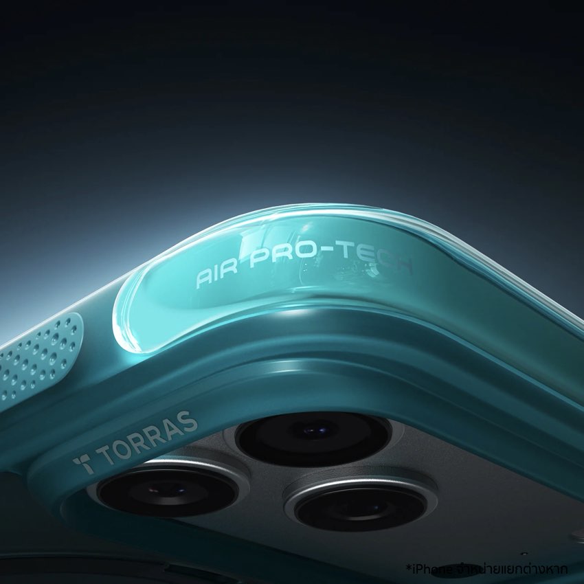 เคสกันกระแทก iPhone 17 Pro Torras Ostand Spin Air Series ปกป้องรอบด้านด้วยเทคโนโลยี AirMAX Airbag ขาตั้งหมุนได้ 360° และแม่เหล็กแรงสูง รองรับ MagSafe อย่างมั่นคง
