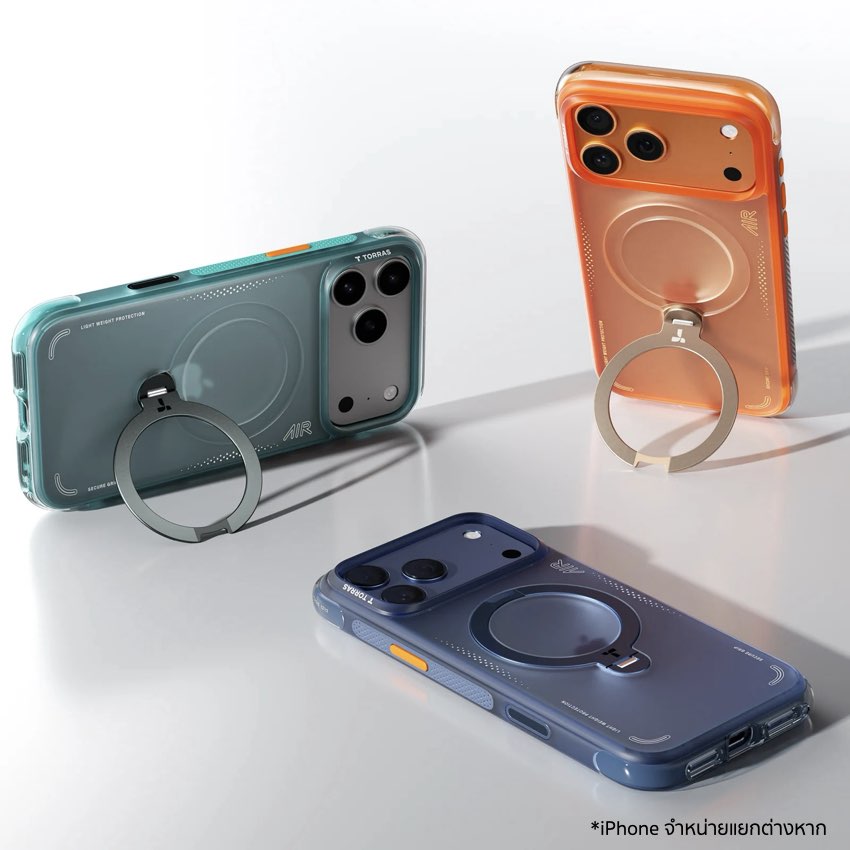 TORRAS Ostand Spin Air Series for iPhone 17 Pro -  Glacier Green