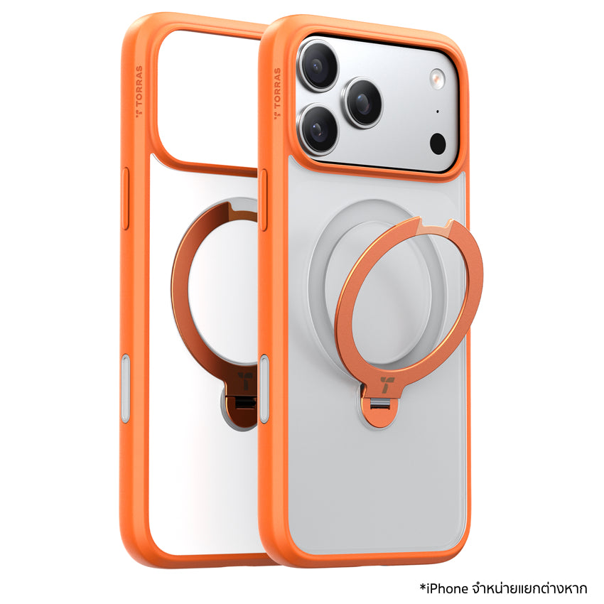เคส Ostand Spin Series สำหรับ iPhone 17 Pro Max สี Energy Orange แบรนด์ TORRAS