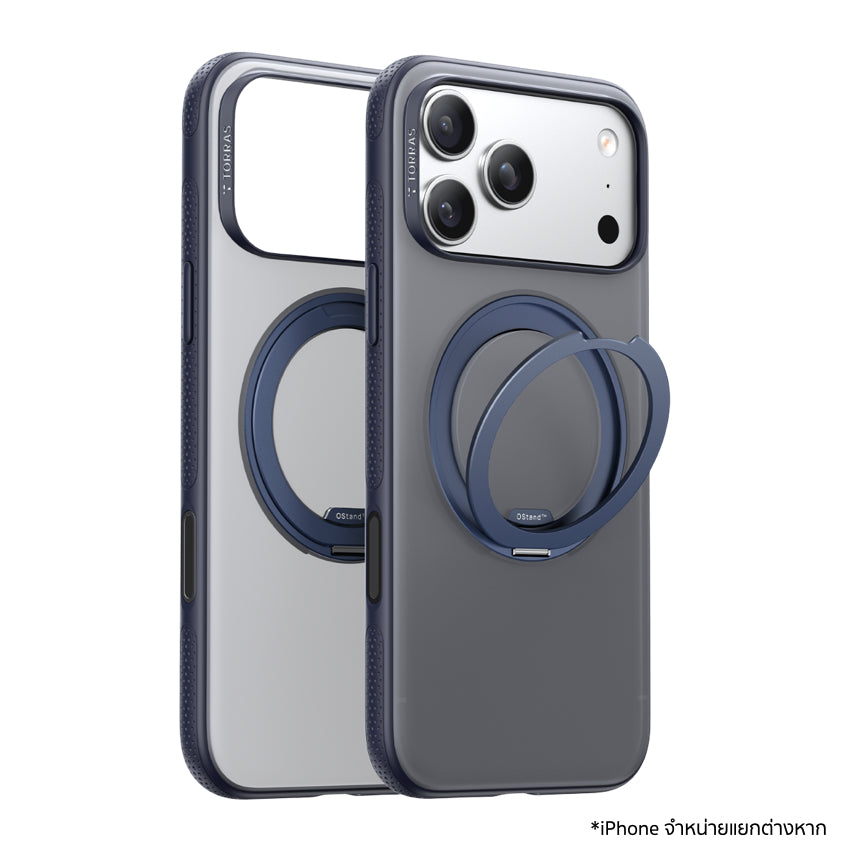 iPhone 17 Pro เคสสีน้ำเงิน Torras Ostand R Fitness Series ขาตั้ง 360°