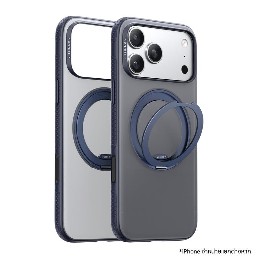 iPhone 17 Pro เคสสีน้ำเงิน Torras Ostand R Fitness Series ขาตั้ง 360°