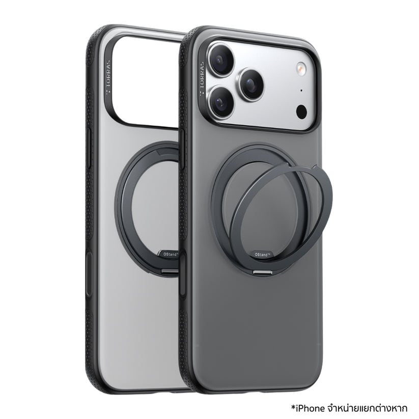 Torras Ostand R Fitness Series เคสสำหรับ iPhone 17 Pro สีดำ รองรับ MagSafe