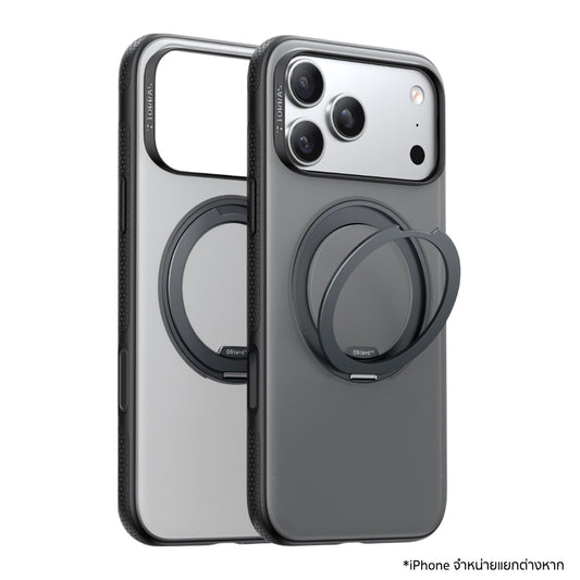Torras Ostand R Fitness Series เคสสำหรับ iPhone 17 Pro สีดำ รองรับ MagSafe