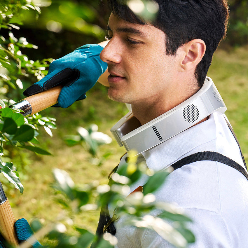 พัดลมคล้องคอ Torras Coolify Cyber สี White คลายร้อน เย็นสบาย จากแบรนด์ TORRAS