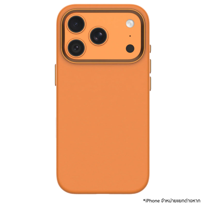 [CS]UNIU SENSA Luxe Leather Case for iPhone 17 Pro Max Orange