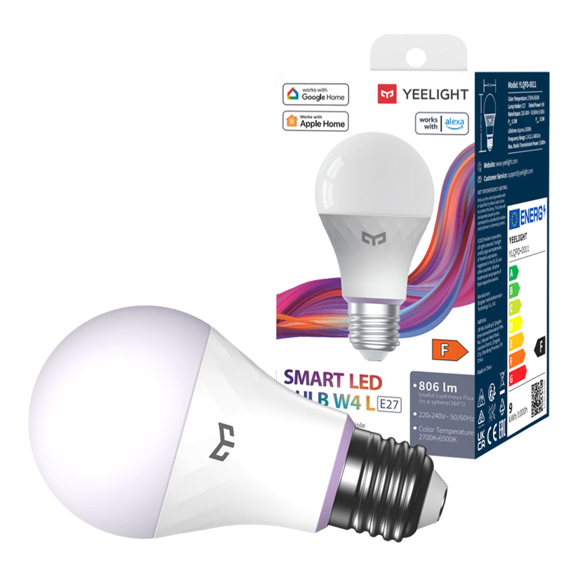 หลอดไฟอัจฉริยะ Smart RGB Bulb [W4 L-E27] ติดตั้งง่าย จากแบรนด์ YEELIGHT