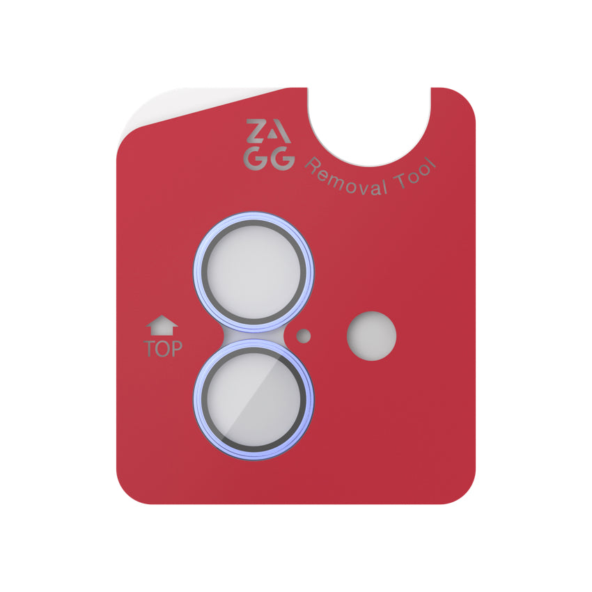 ฟิล์มกระจกป้องกันเลนส์ Camera Rings สำหรับ iPhone 16 / 16 Plus สี Blue กันรอย แบรนด์ ZAGG