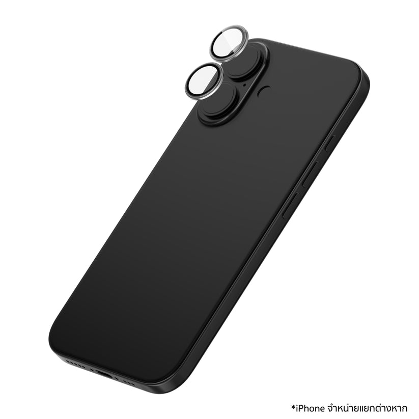 ฟิล์มกระจกป้องกันเลนส์ Camera Rings สำหรับ iPhone 16 / 16 Plus สี White แบรนด์ ZAGG