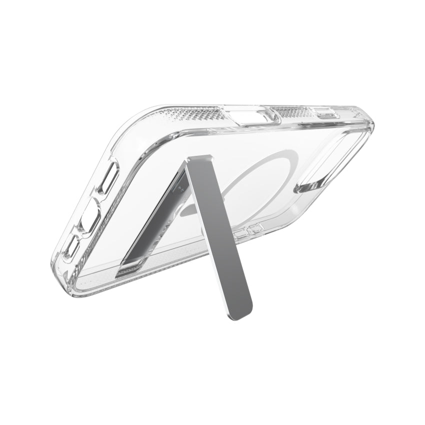 เคสไอโฟน Crystal Palace Snap KS สำหรับ iPhone 16 Pro Max สี Clear ขาตั้งพับได้ แบรนด์ ZAGG