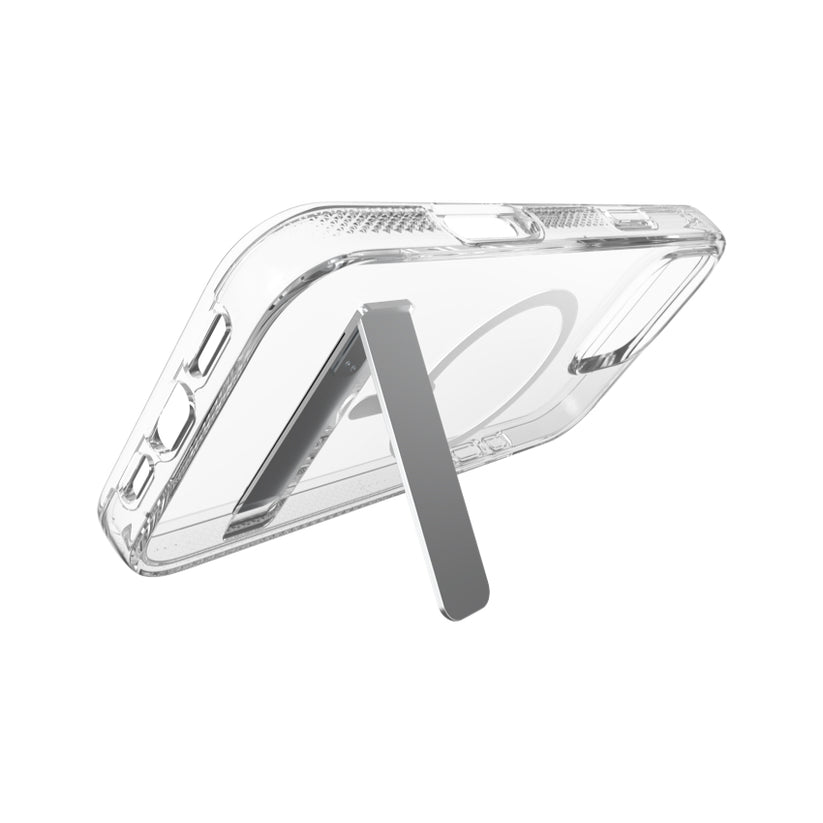 เคสไอโฟน Crystal Palace Snap KS สำหรับ iPhone 16 Pro Max สี Clear ขาตั้งพับได้ แบรนด์ ZAGG