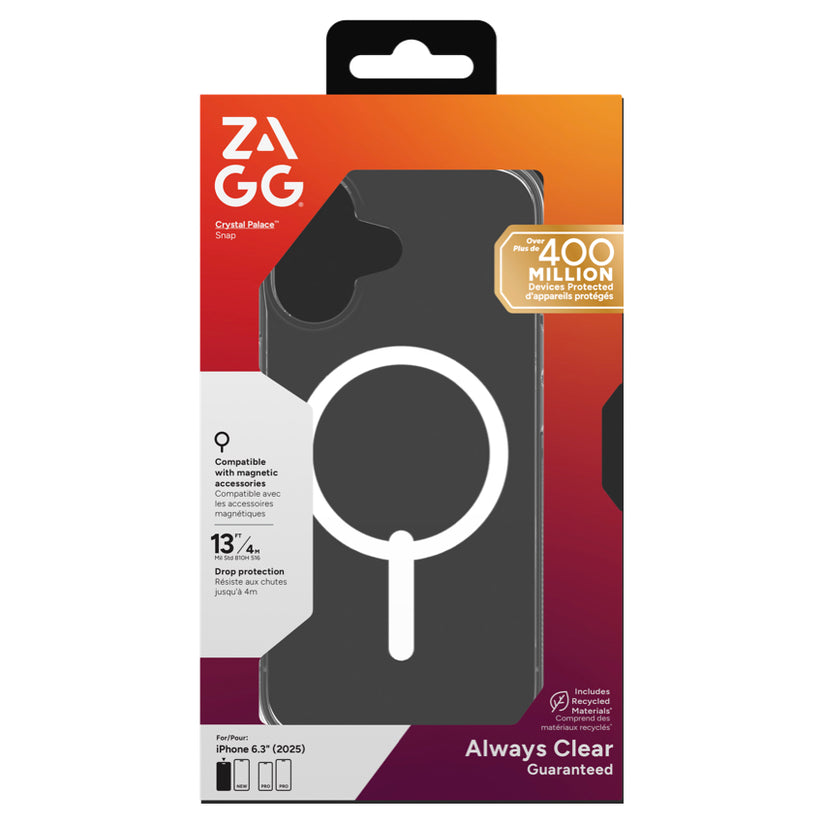 เคสไอโฟน Crystal Palace Snap สำหรับ iPhone 17 สี Clear กันตกกระแทก แบรนด์ ZAGG