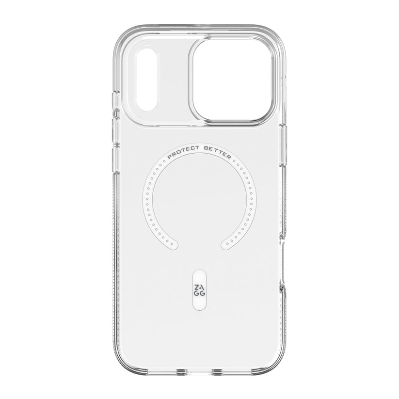 เคสไอโฟน Crystal Palace Snap สำหรับ iPhone 17 Pro สี Clear รองรับการชาร์จไร้สาย แบรนด์ ZAGG