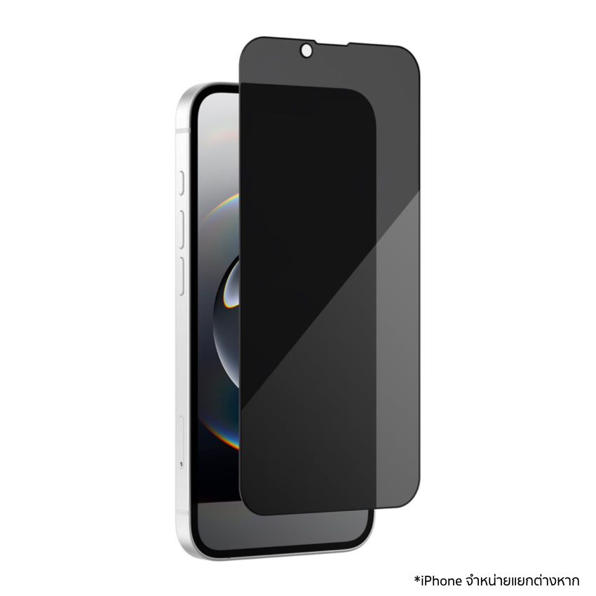 ฟิล์มส่วนตัว Glass Elite Edge Privacy สำหรับ iPhone 16e/14/13 Pro/13 ปกป้องหน้าจอ 5 เท่า แบรนด์ ZAGG