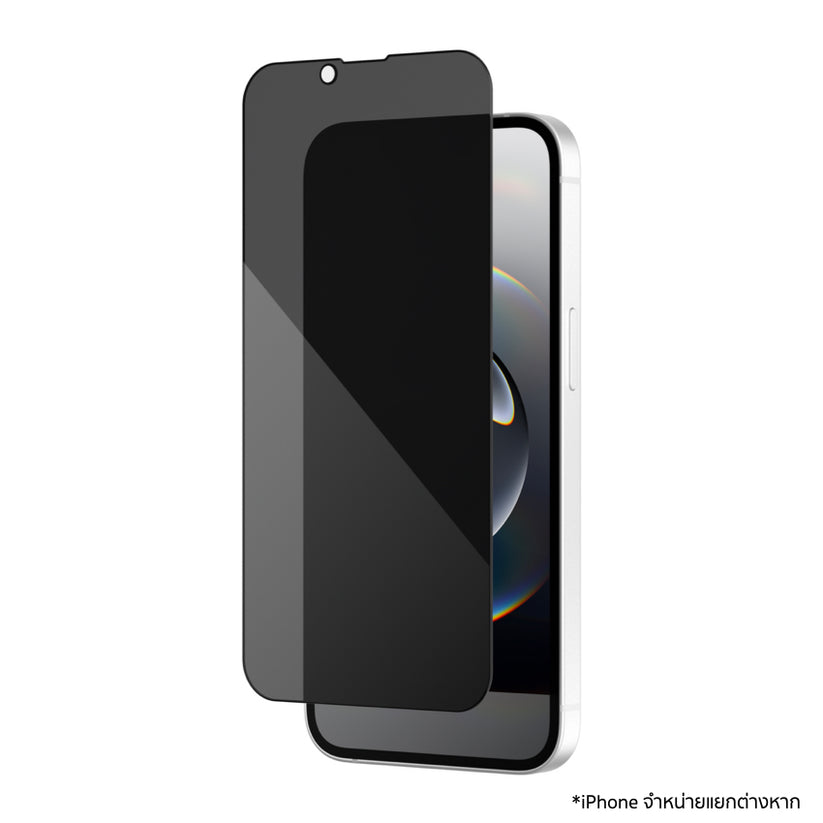 ฟิล์มส่วนตัว Glass Elite Edge Privacy สำหรับ iPhone 16e/14/13 Pro/13 กันมองเห็นรอบข้าง แบรนด์ ZAGG