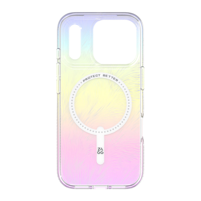 เคสไอโฟน Milan Snap สำหรับ iPhone 17 Pro สี Iridescent Feather Gold รองรับ MagSafe แบรนด์ ZAGG