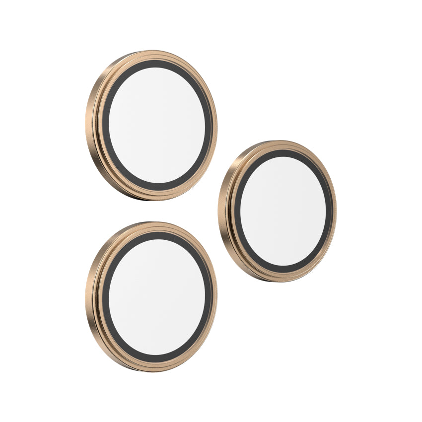 ฟิล์มกระจกป้องกันเลนส์ Camera Rings สำหรับ iPhone 16 Pro / 16 Pro Max สี Beige Gold กันรอยขีดข่วน แบรนด์ ZAGG