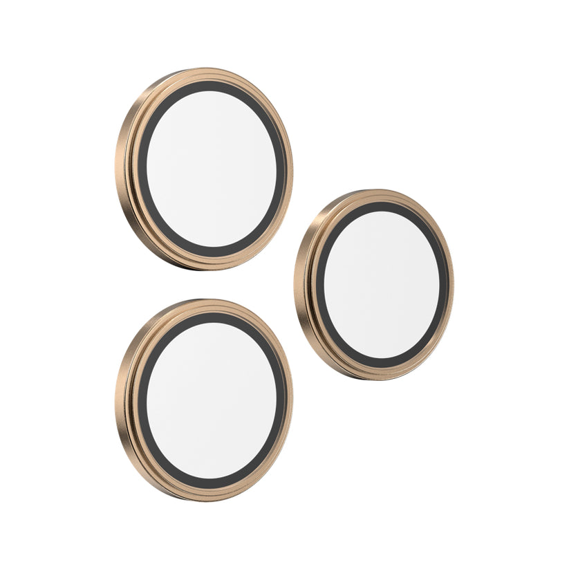 ฟิล์มกระจกป้องกันเลนส์ Camera Rings สำหรับ iPhone 16 Pro / 16 Pro Max สี Beige Gold กันรอยขีดข่วน แบรนด์ ZAGG