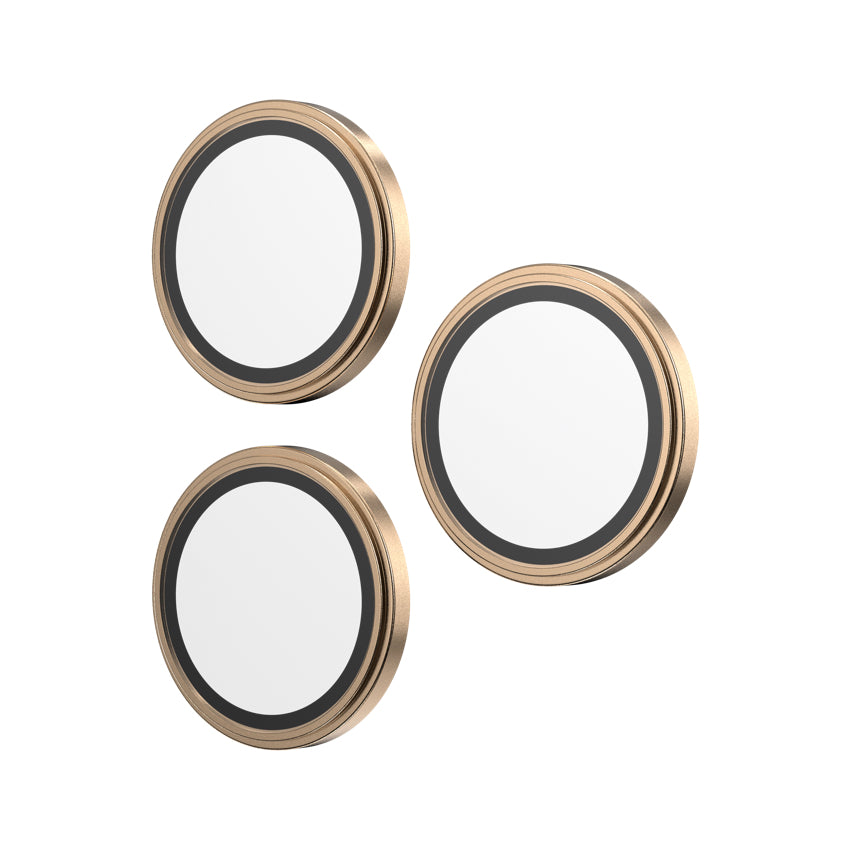ฟิล์มกระจกป้องกันเลนส์ Camera Rings สำหรับ iPhone 16 Pro / 16 Pro Max สี Beige Gold กันแสงสะท้อน แบรนด์ ZAGG