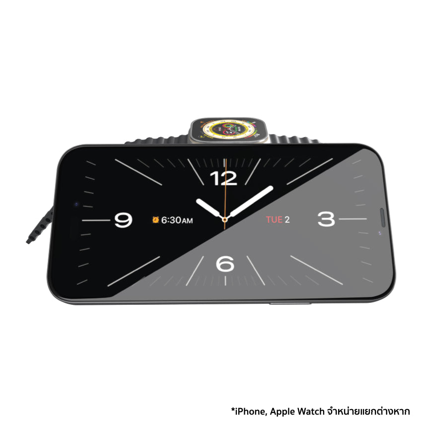 Zens 2-in-1 MagSafe + Watch Travel Charger white