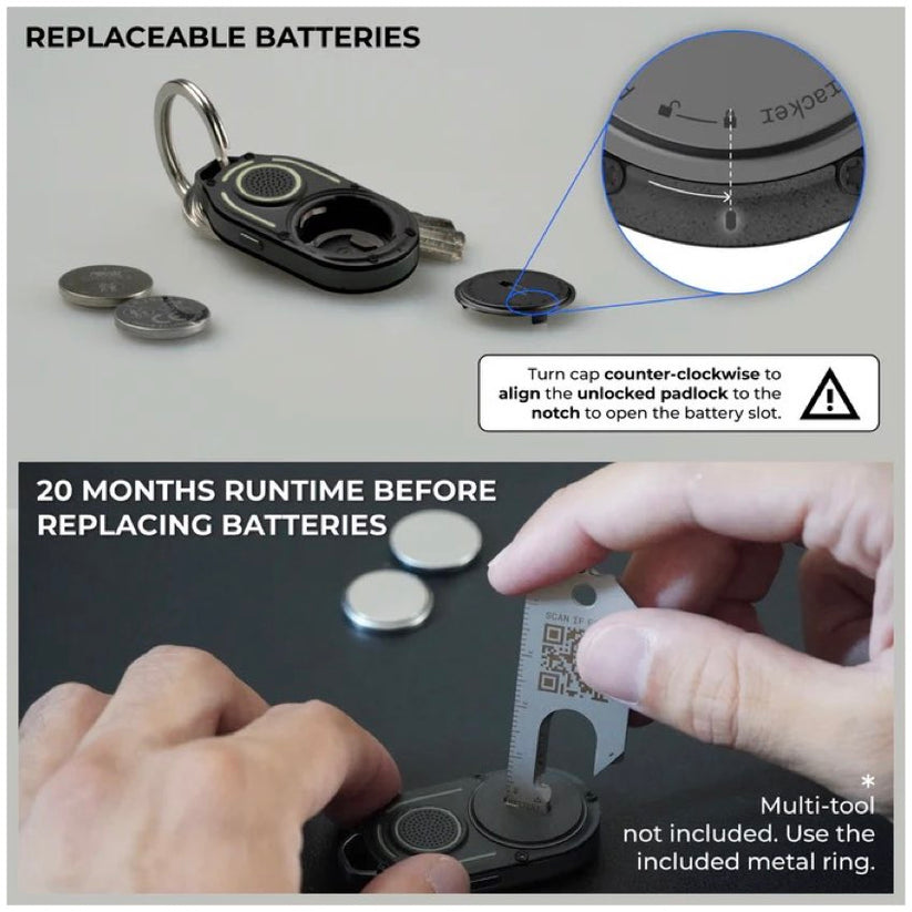 อุปกรณ์ติดตาม AirNotch Pro Apple เปลี่ยนถ่านง่าย แบรนด์ ROLLING SQUARE