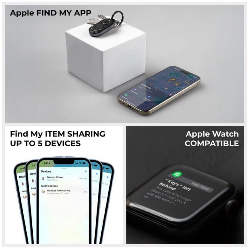 อุปกรณ์ติดตาม AirNotch Pro Apple รองรับ 5 อุปกรณ์ แบรนด์ ROLLING SQUARE