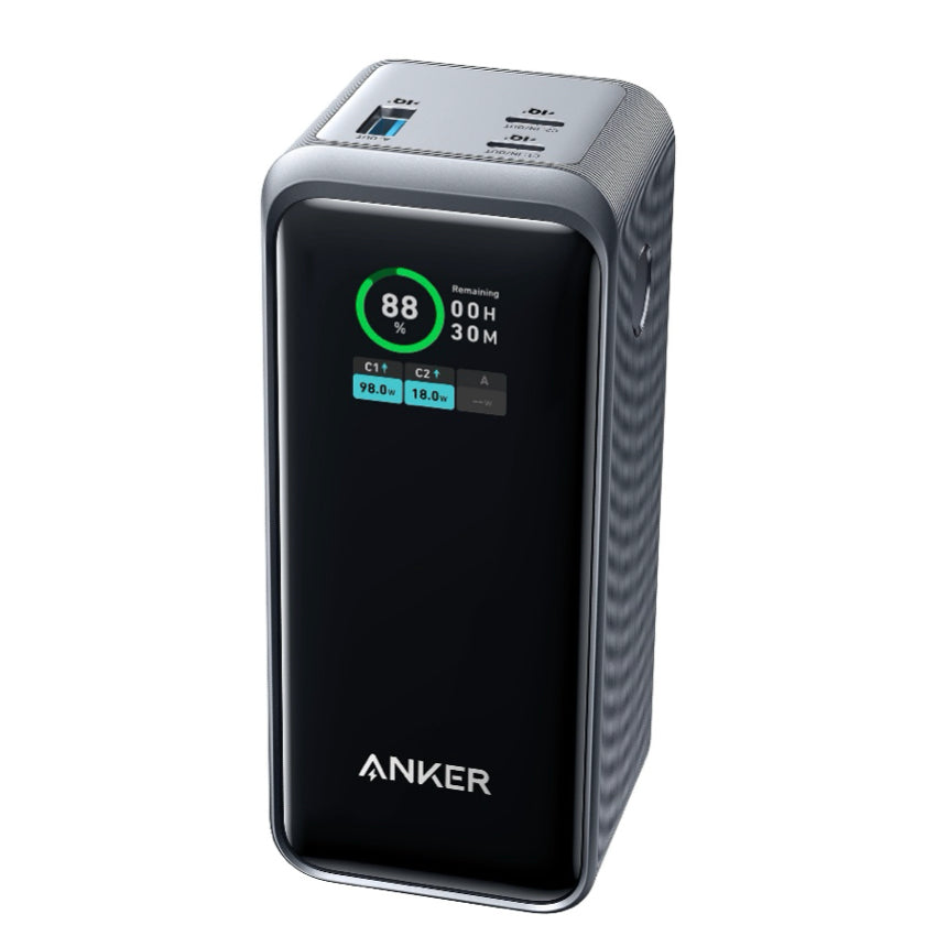 แบตเตอรี่สำรองแบบพกพา Anker Prime 20000 มิลลิแอมป์ กำลังไฟสูงสุด 200 วัตต์ สี Black