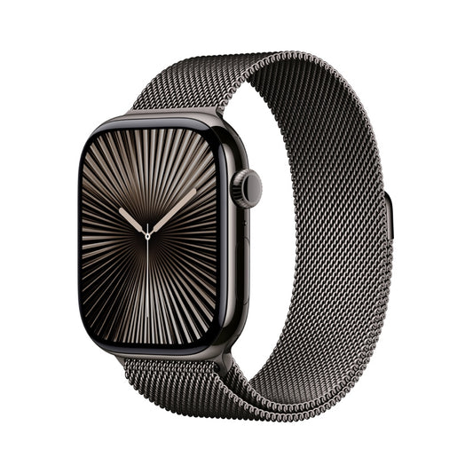 Apple AW 46mm Slate Titanium Case S10 GPS + Cellular Slate Milanese Loop S/M