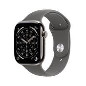 Apple Watch Series 11 GPS + Cellular 46mm Natural Titanium Case with Stone Grey Sport Band - M/L