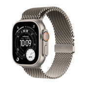 Apple Watch Ultra 3 GPS + Cellular 49mm Natural Titanium Case with Natural Titanium Milanese Loop - Small